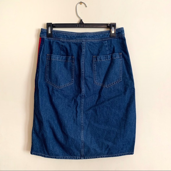 NWT Boden Penny Denim Skirt Mid Vintage Wash Sz 6 - Picture 5 of 7